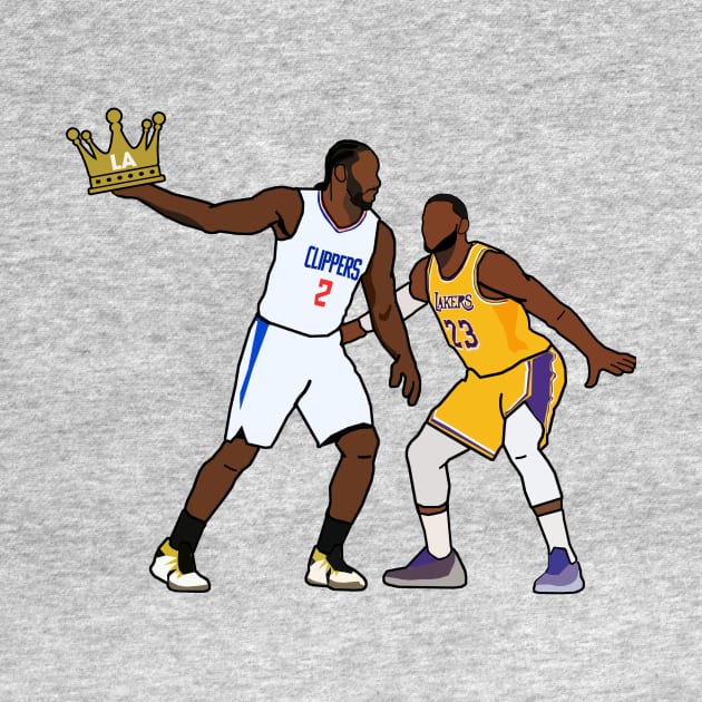 Kawhi Leonard 'KING OF LA' Los Angeles Clippers by xavierjfong